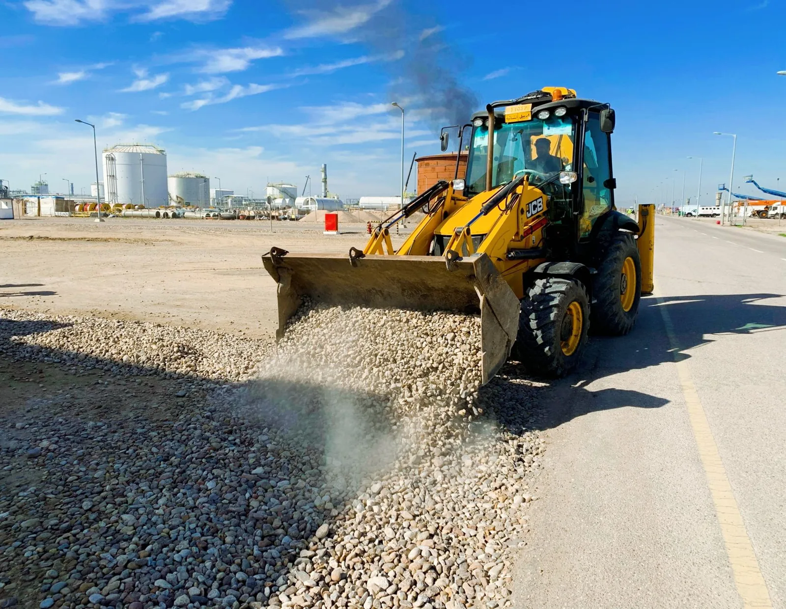 gravel driveway installation with compacted stone